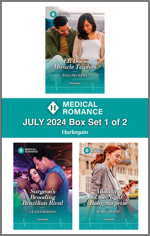 Book cover of Harlequin Medical Romance July 2024 - Box Set 1 of 2