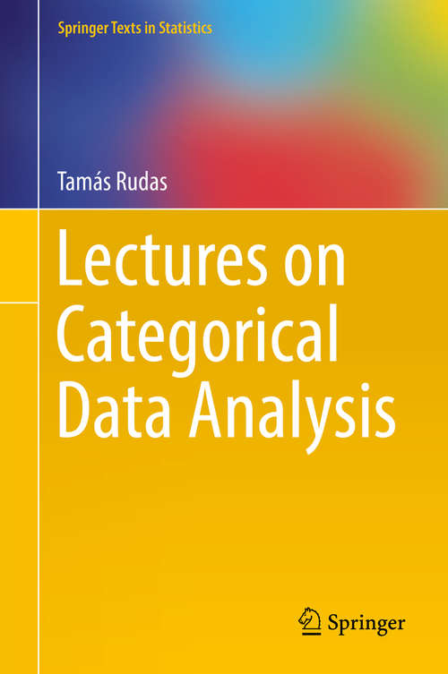 Book cover of Lectures on Categorical Data Analysis
