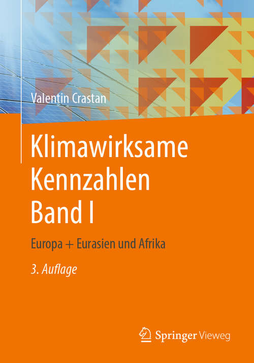 Book cover of Klimawirksame Kennzahlen Band I: Europa + Eurasien und Afrika (3. Aufl. 2020)