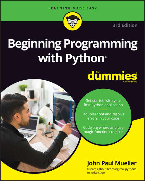 Book cover of Beginning Programming with Python For Dummies (3)