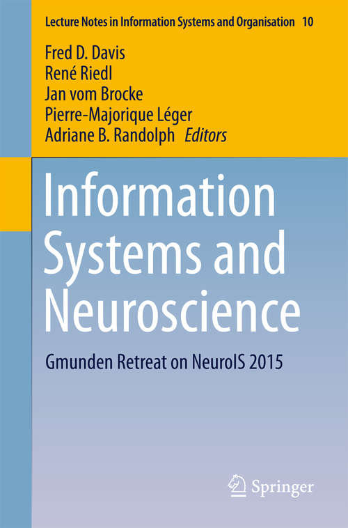 Book cover of Information Systems and Neuroscience