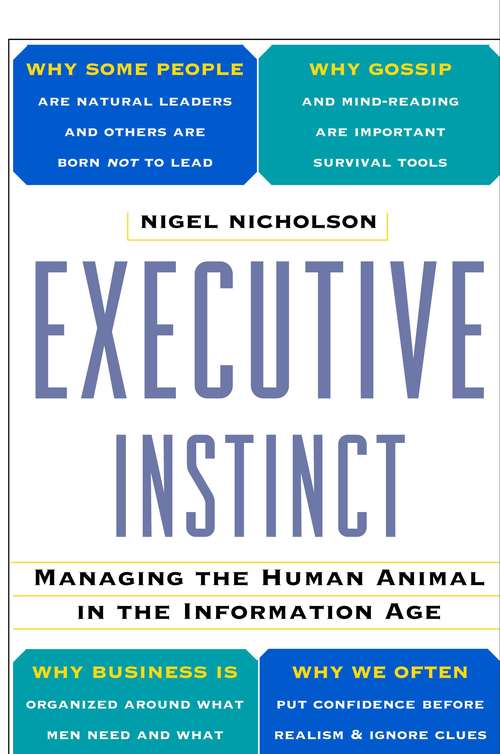 Book cover of Executive Instinct