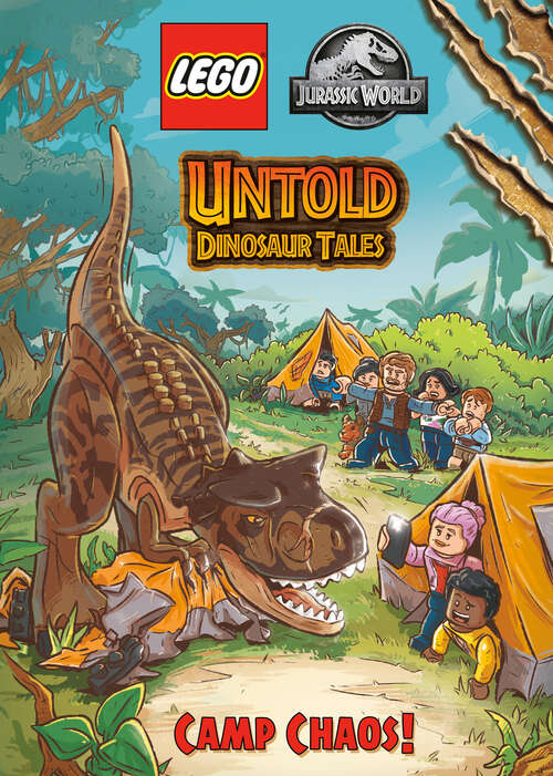 Book cover of Untold Dinosaur Tales #2: Camp Chaos! (LEGO Jurassic World)