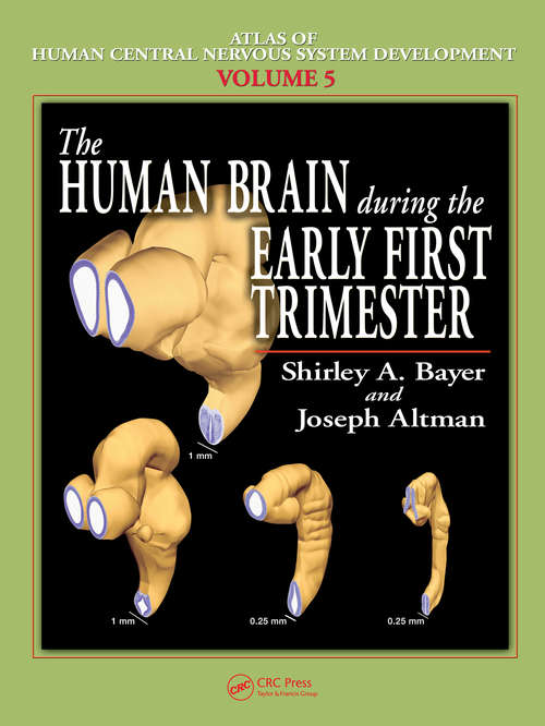 Book cover of The Human Brain During the Early First Trimester (1) (Atlas of Human Central Nervous System Development)