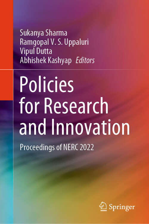 Book cover of Policies for Research and Innovation: Proceedings of NERC 2022 (2024)