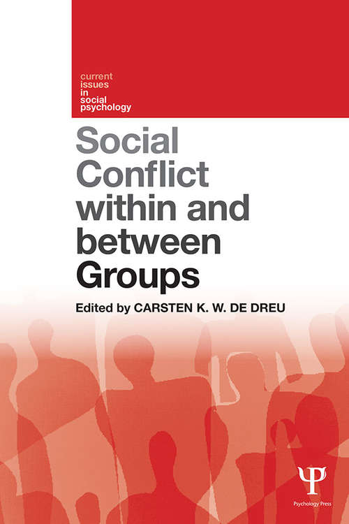 Book cover of Social Conflict within and between Groups