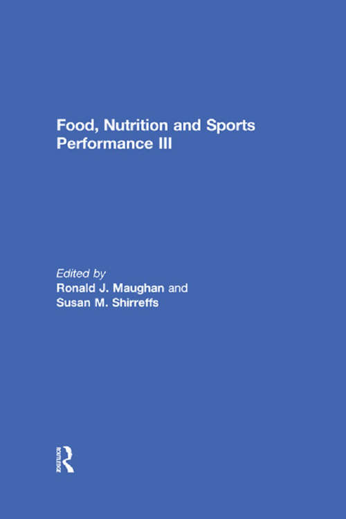 Book cover of Food, Nutrition and Sports Performance III