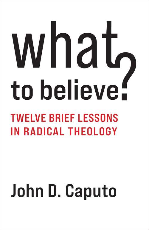 Book cover of What to Believe?: Twelve Brief Lessons in Radical Theology